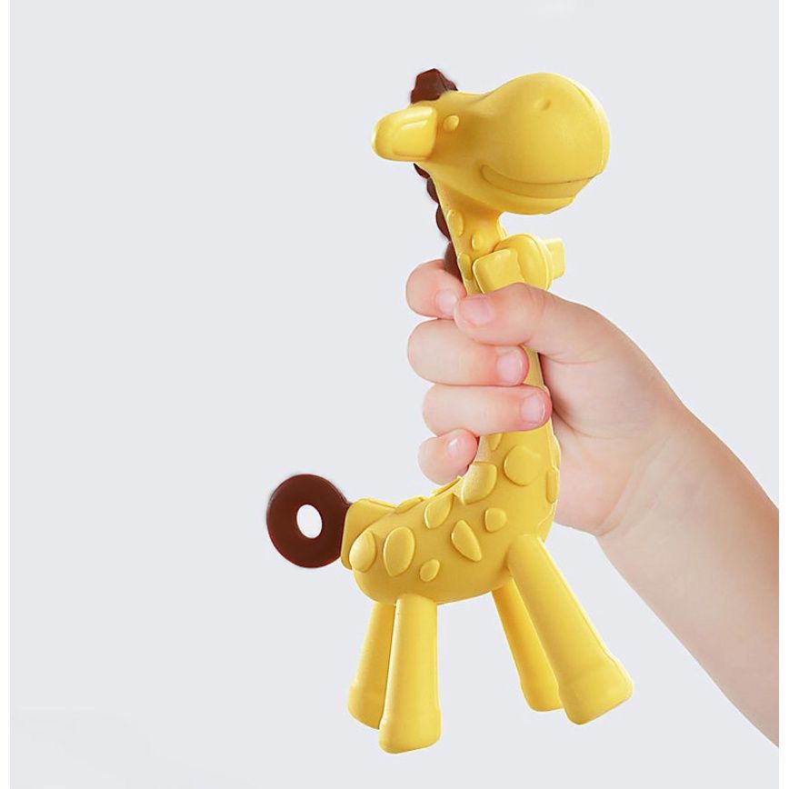 Miniatura 3 de Jirafa en silicona rascaencias - COLOR: VERDE